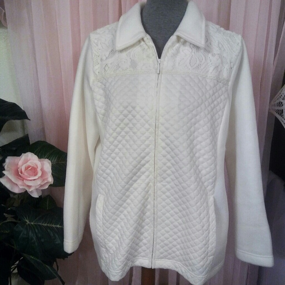 Alfred Dunner Fleece Jacket - Picture 6 of 7